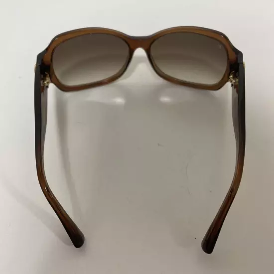 Louis Vuitton Authentic Ursula Strass Sunglasses Z0135E Brown Lame with Case