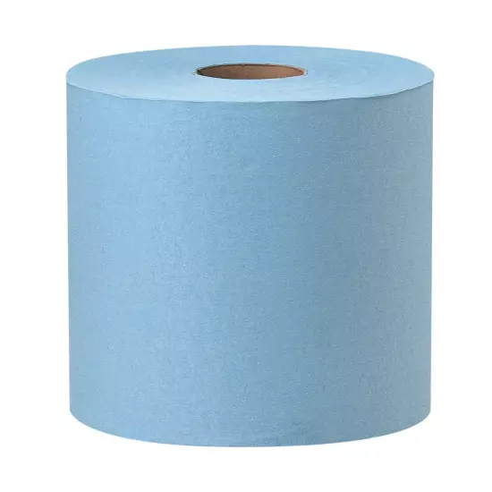 JUMBO LINT FREE PAPER WIPES BLUE X80 - 475 WIPES/ROLL