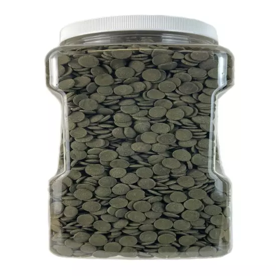 12mm - 1/2" Spirulina, Algae & Veggie Sinking Wafers for Bottom Feeders. WL-JAR