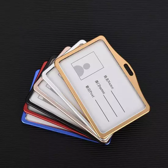 Metal Bags Case Lanyard Holder Business Work Card ID Badge Card Holders Fashion❀