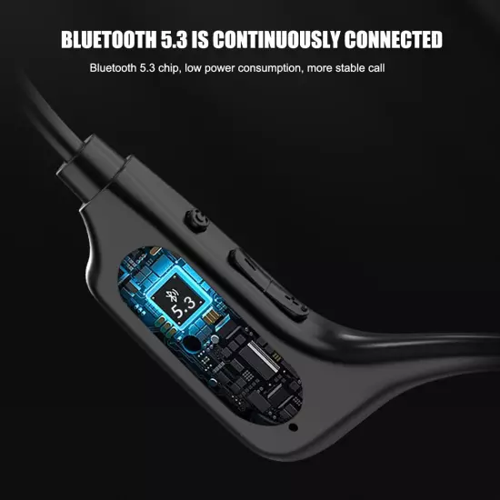 Wireless Bluetooth 5.3 Outdoor Bone Conduction Headphones Earbuds Sport Headset