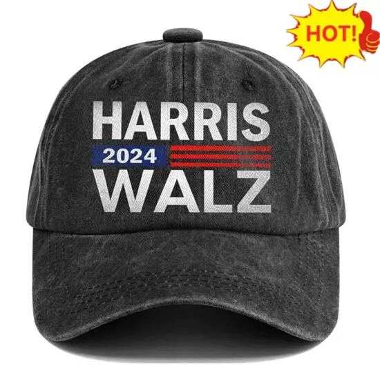 Kamala Harris Tim Walz Hat (Embroidered Dad Cap) Harris Walz 2024-