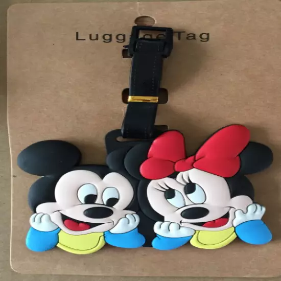 160 Styles New Disney Mickey Stitch PVC Baggage Backpack Suitcase Luggage Tags