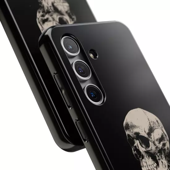 Dark Skeleton Skull Tough iPhone & Samsung Galaxy Cases Cover, Gift For Men