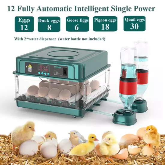 Egg Incubator for Hatching Egg Full Automatic Turning Duck Chicken Quail Egg NEW