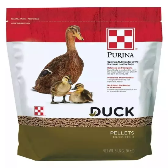 Purina | Nutritionally Complete Duck Feed for All Life-Stages | 5 Pound 5 lb....