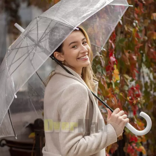 Lots Clear Umbrella Automatic Easy Carrying Suitable For Women And Girls Wedding