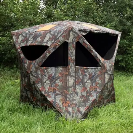 TA350BT Barronett Blinds 3-Person Tag Out Woodland Pop Up Hunt Ground Blind 