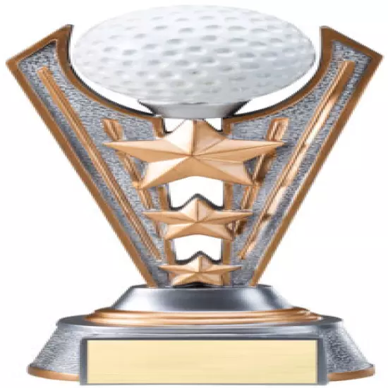 9.25" Golf Trophy Personalized Free