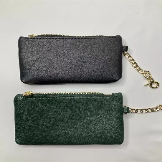 Dune London Wallet Pouch Key Zip Coin Credit Card Purse W Clip Black Green Lot 2