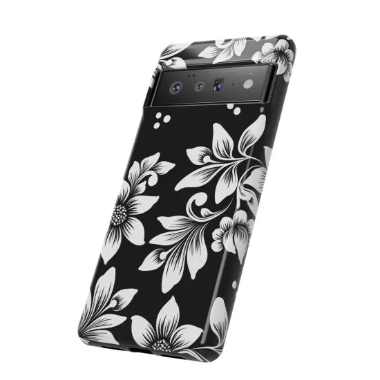 Black & White Floral Style - Tough Cases