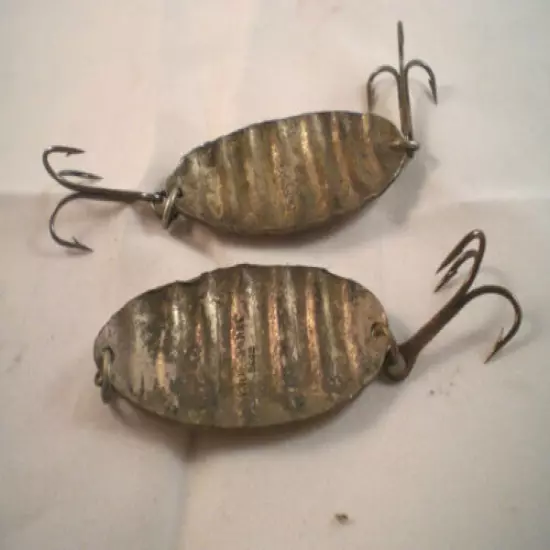 2 UNUSUAL VINTAGE "RIJE SPOONS" LURES