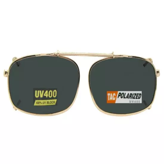 Rectangular Shape Polarized Clip-on Sunglasses