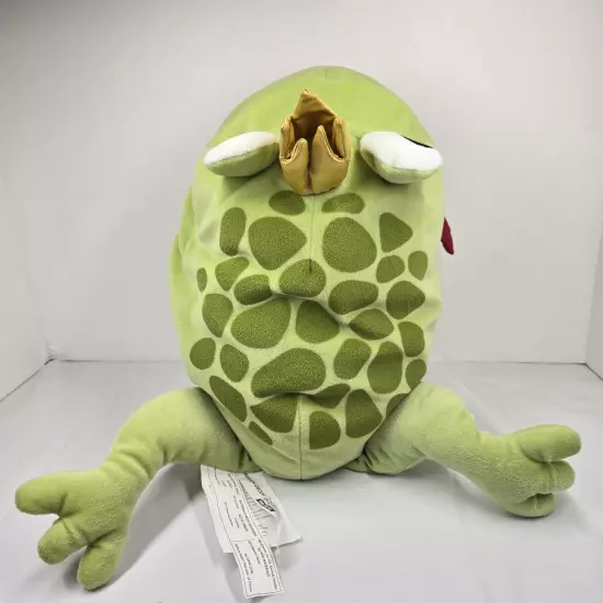 IKEA Frog Prince Pocket Pillow Fly Mouth Stuffed Animal Plush 18" Minnen Groda