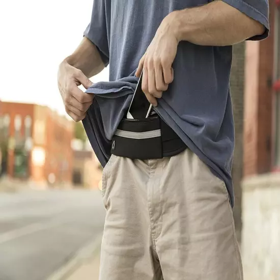 Travel Belt Money Waist Pack - Hidden Waterproof anti Theft Security Pouch 