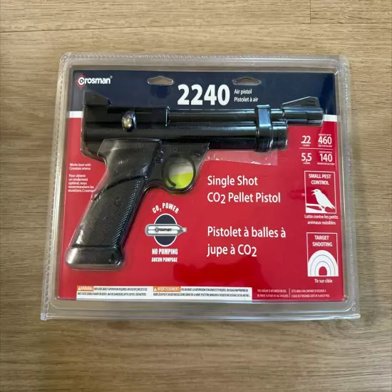 Crosman 2240 Bolt Action .22 Pellet CO2 Air Pistol