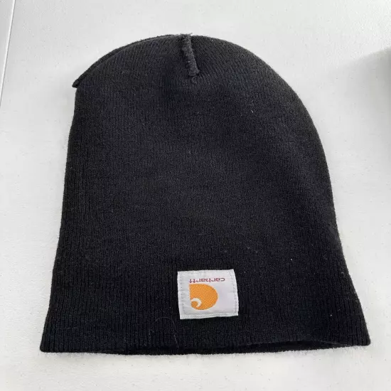 Carhartt Knit Cuffed Beanie One Size Black Winter Hat Cap Men’s Outdoor 2022