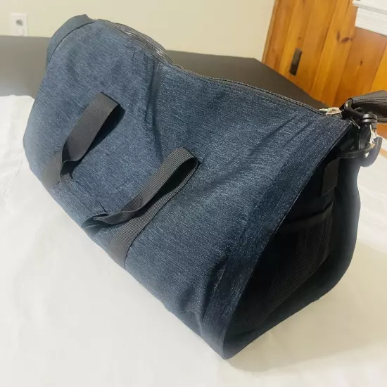 Convertible Garment Duffle Bag for travel Carry on Blue Foldable Bag For Men