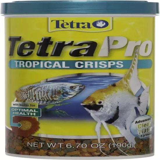 TetraPro Tropical Crisps 6.70 Ounces, Fish Food, Advanced Clear Water Formula