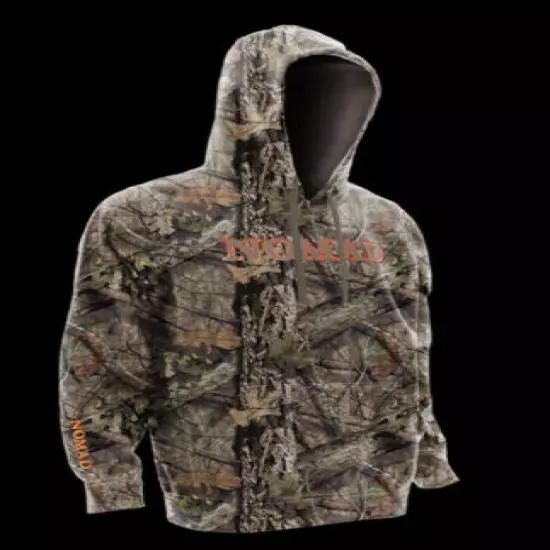 NOMAD Mens Camo Logo Hoodie. Large