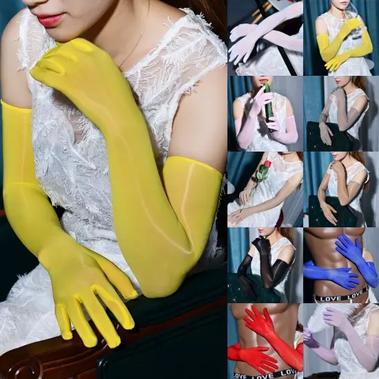 Sheer Seamless Long Gloves Bridal Pantyhose Tights Stockings Mittens Wedding New