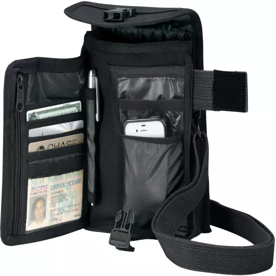 Rothco Travel Organizer Pouch Passport Holder Wallet Case Portfolio Shoulder Bag