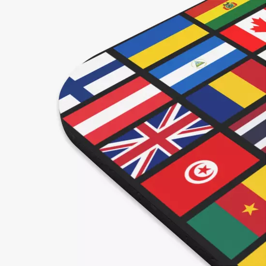  Flags of the Countries of the World, International Gift Mouse Pad (Rectangle)