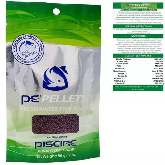 PE PELLETS Freshwater 1mm - 2oz