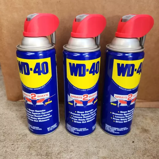 12 Oz. Original WD-40 , Multi-Purpose Lubricant Spray with Smart Straw (3-pack)