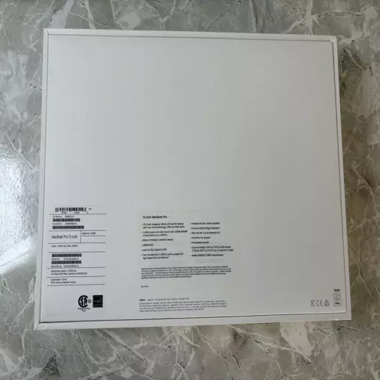 BOX ONLY Apple MacBook Pro 13-inch A2289 Silver 8GB/256GB With Stickers