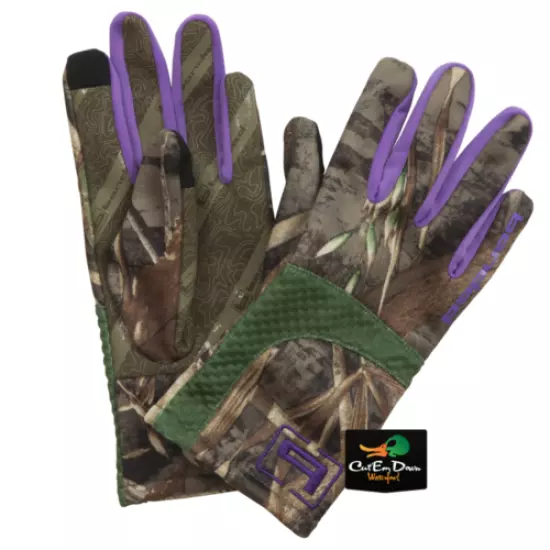 NEW BANDED GEAR WOMENS SOFT SHELL CAMO HUNTING GLOVES - B2070001 -