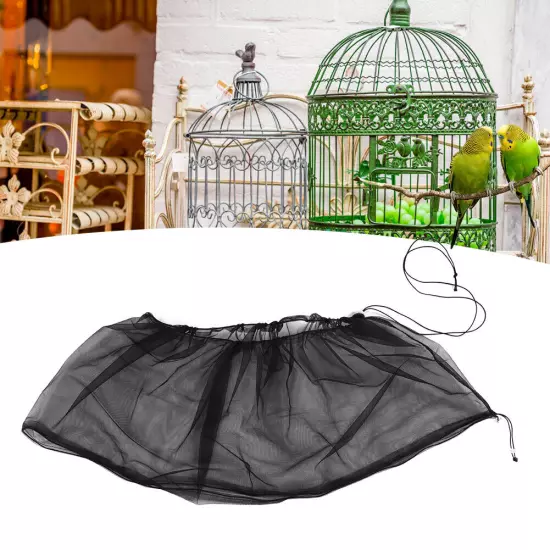 Bird Cage Cover Universal Birdcage Polyester Mesh Cover Catcher Parrots