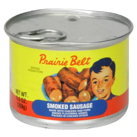 PRAIRIE BELT Smoked Sausage, 9.5 Ounce Pull-Top Can (Pack of 6) | Canned Meat...