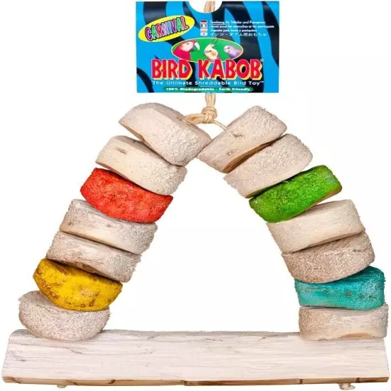 8-1/2-Inch Carnival Chewable Perch multi-color 