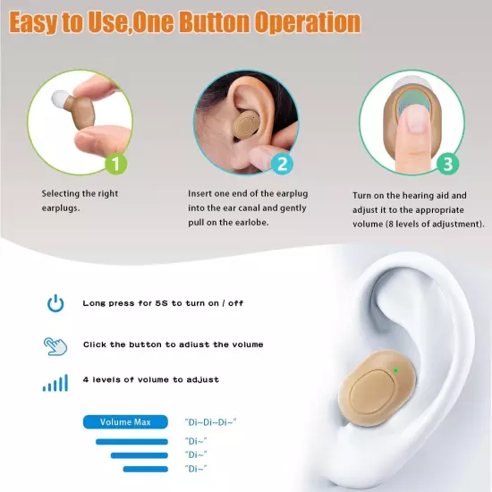 Hearing Aids for SeniorsRechargeable Hearing Aids with Noise CancellingHearin...