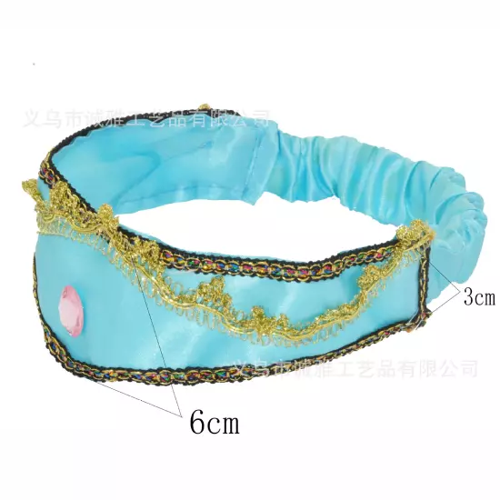 Princess Jasmine Headband Accessories Hair Band Headwear crown cosplay party new