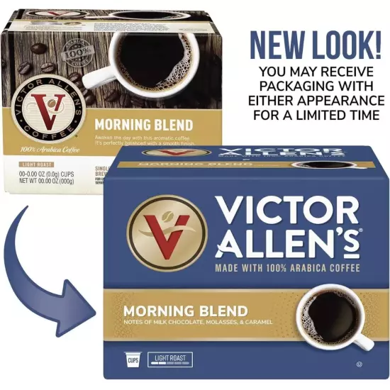 Victor Allen's Coffee Morning Blend, Light Roast, 42 Count, Single Serve Coffee