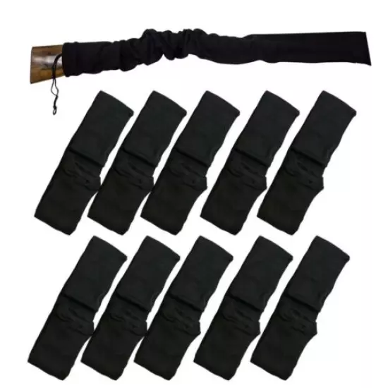 10 Pcs 54" Rifle Gun Sock Cover Case Bag Shotgun Sleeve Carrier Shooting Storage