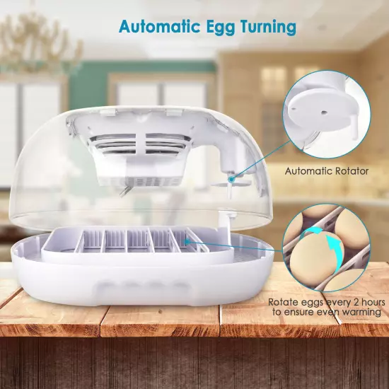 16 Egg Incubator Digital Control Automatic Turning Humidity Chicken Temperature