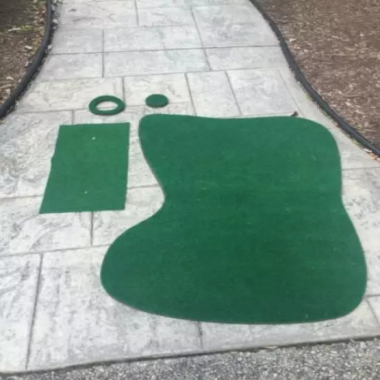 Portable Putting Green Mat Practice Indoor/Outdoor Training 