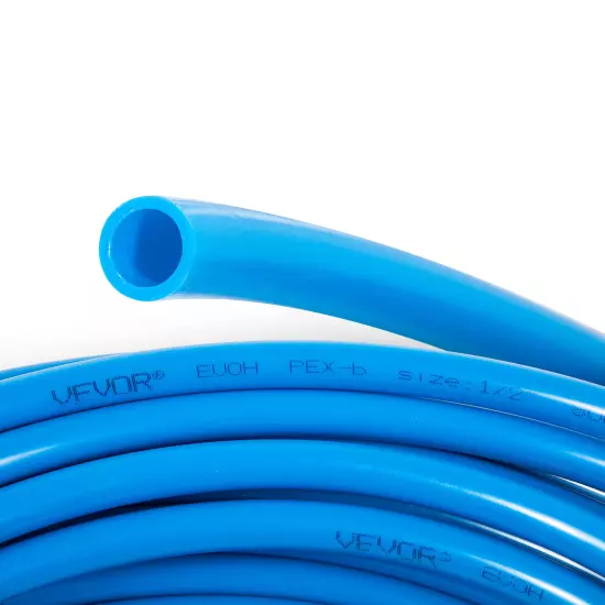 VEVOR 1/2" 600' 2 Coils 300 Red & 300 Blue PEX Tubing Certified Oxygen Barrier