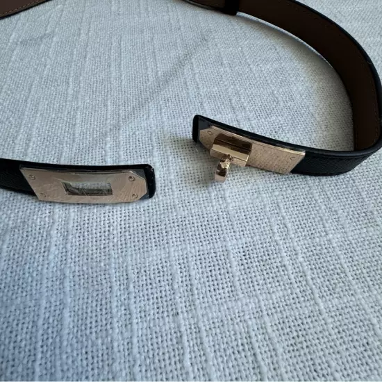 Commense Black Belt Gold Finish Adjustable NWT