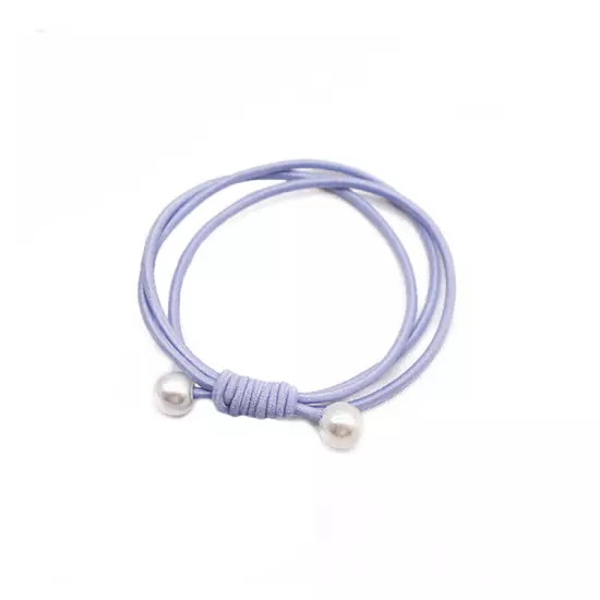 1PCS Simple Knotted Pearls Hair Ring Hair Ties Ponytail Rubber Band Hair Rope