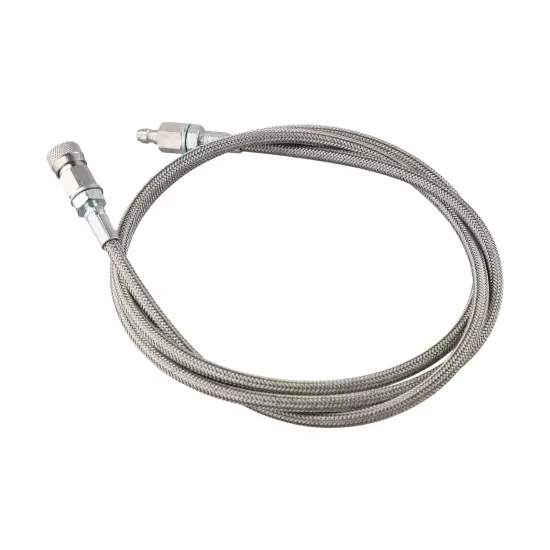 Quick Disconnect Inflation Hose 4500 PSI 60-Inches Stainless-Steel Bspp