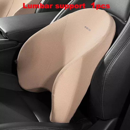 Car Headrest Lumbar Support Support Universal Cushion Memory Foam Back Support