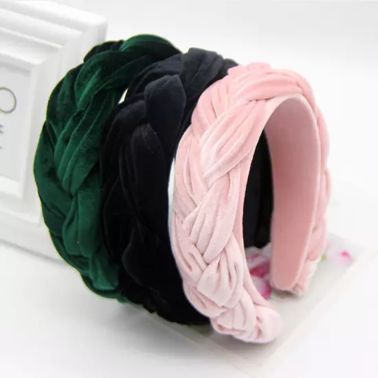 Women's High-grade Velvet Braided Headband Hairband Hair Band Hoop Accessories