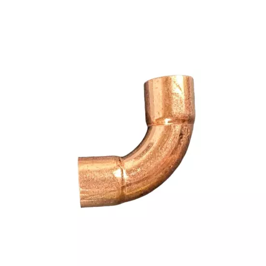 1/2" C x C 90° Degree Long Radius Copper Pipe Reducing Elbow Fitting