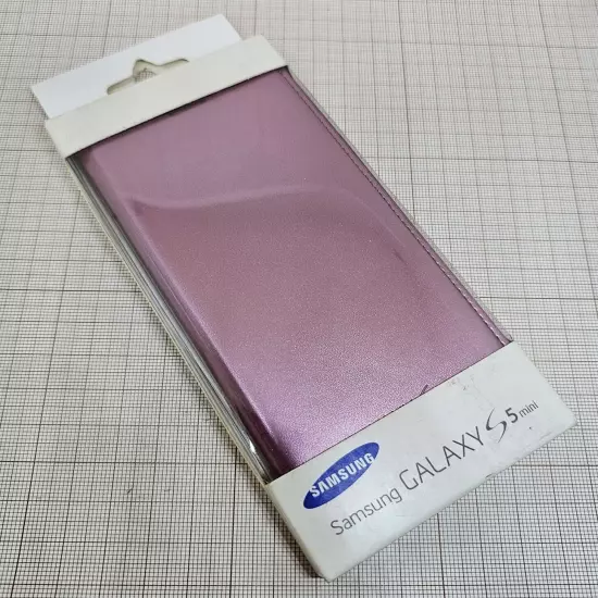 Original genuine Samsung Galaxy S5 mini wallet case pink EF-FG800BPEGWW