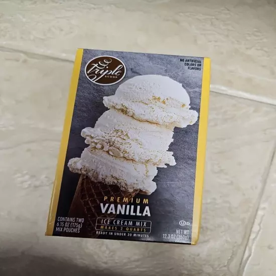 Triple Scoop Premium Vanilla Ice Cream Mix