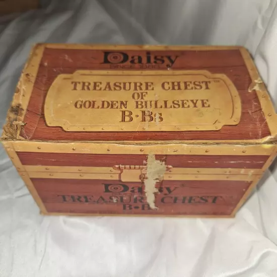 Vintage Daisy Bullseye BB Treasure Chest -Contains 4 Sealed Packs